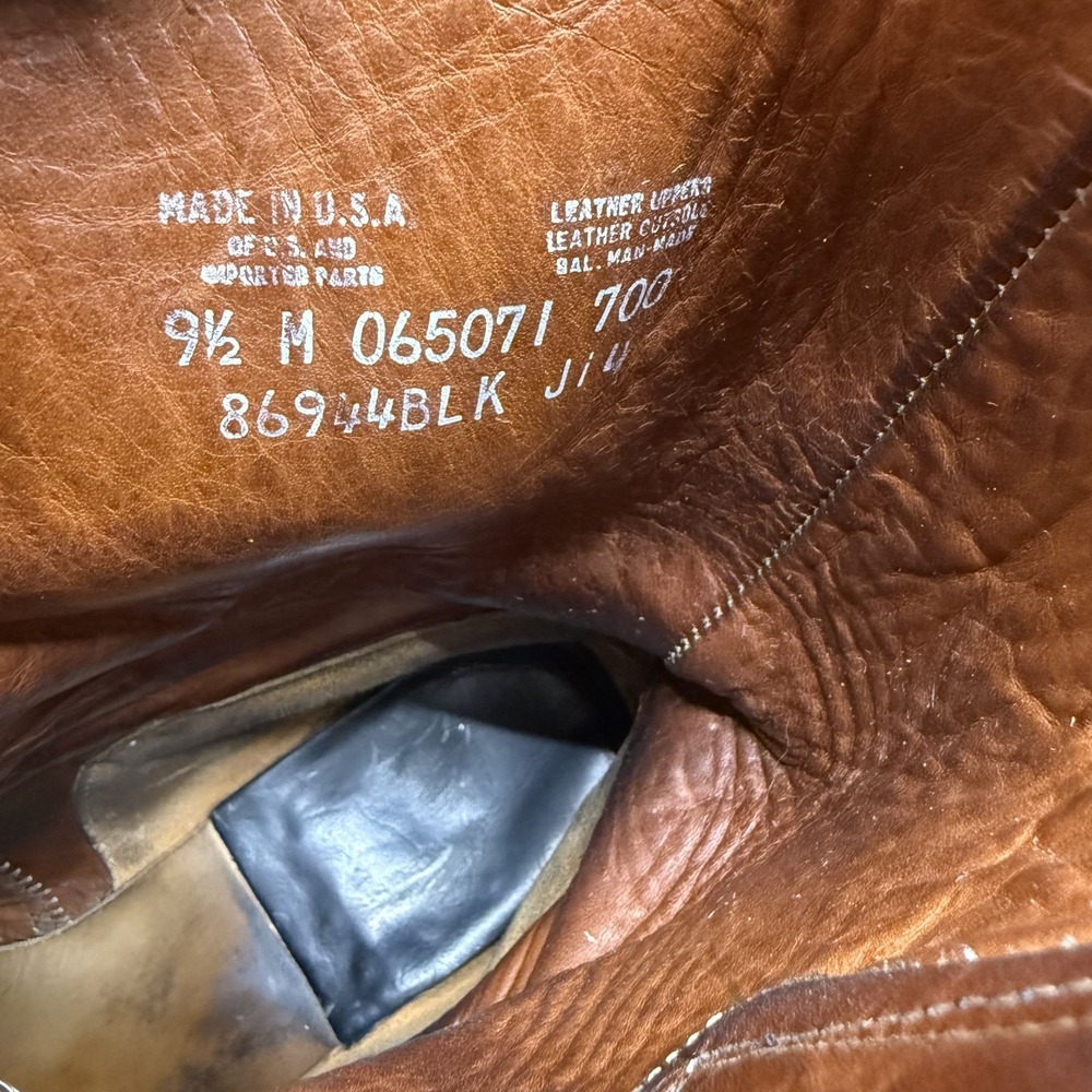 FRYE Artisanal Engineer Boots Mens 9.5 Horween Biker Moto Limited Ed USA Made - Picture 14 of 14